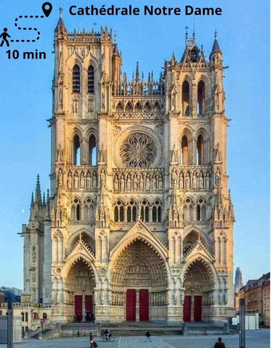 L Amiens Haussmann-Gare-Hortillonnages-Centre-Ville-Wifi Exterior photo
